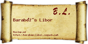 Barabás Libor névjegykártya